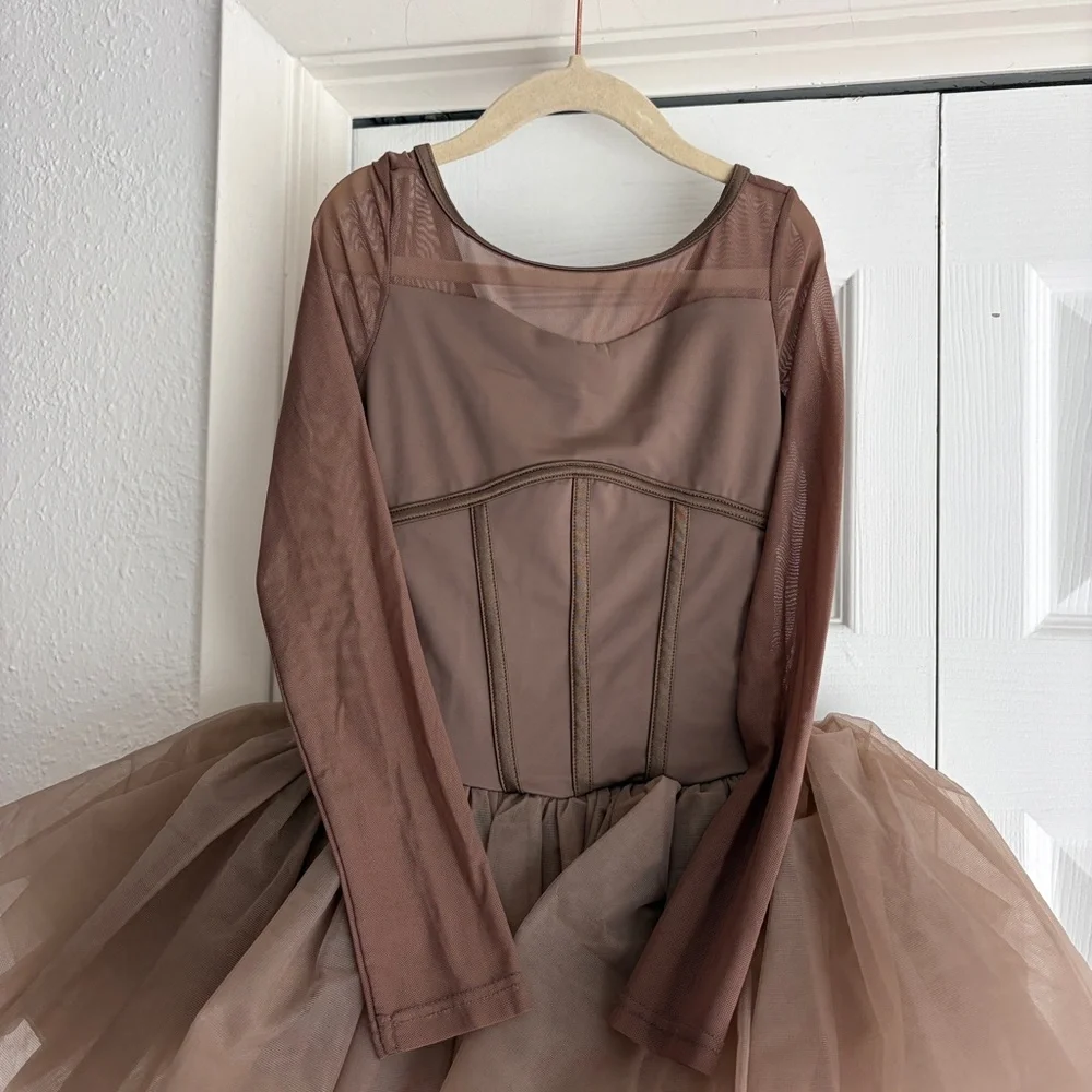 Weissman As It Was Corset Style Tutu Dress Costume Mauve IC 7/8 15911